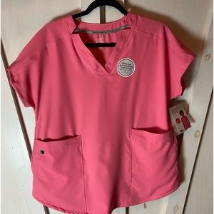ClimateRight by Cuddl Duds 6-pocket Scrub Top